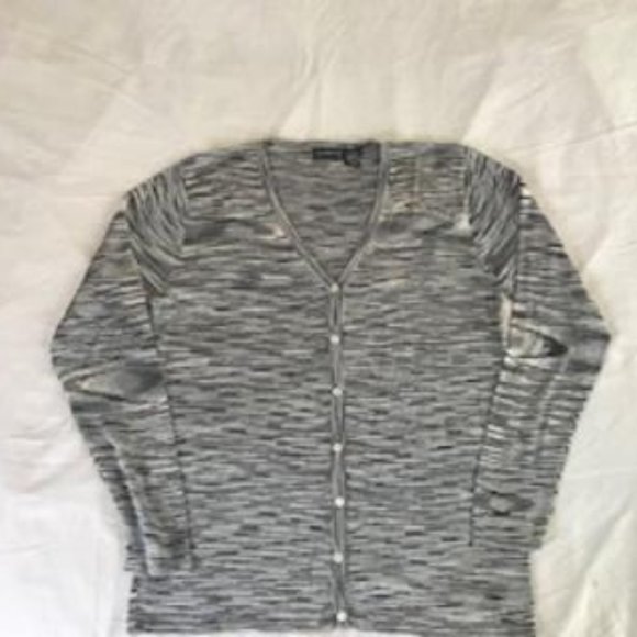 EUC Liz Claiborne Space Dyed Silk Cardigan Size M - Picture 4 of 4